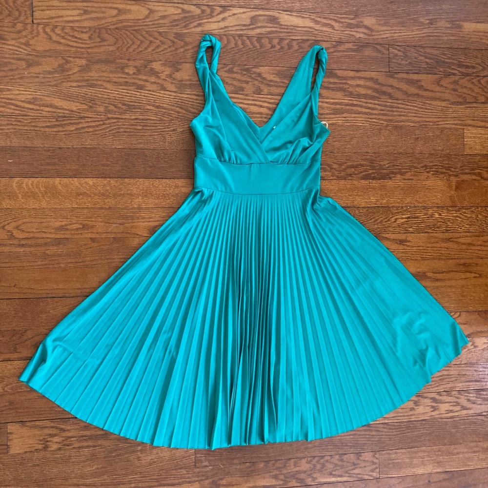 EUC pleated cocktail dress